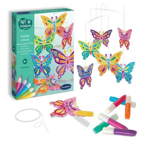 Sentosphère - Mobile Vitrail - Papillons
