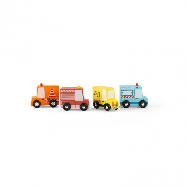 Moulin Roty - Set of 4 trucks | AVENUE DU MOULIN