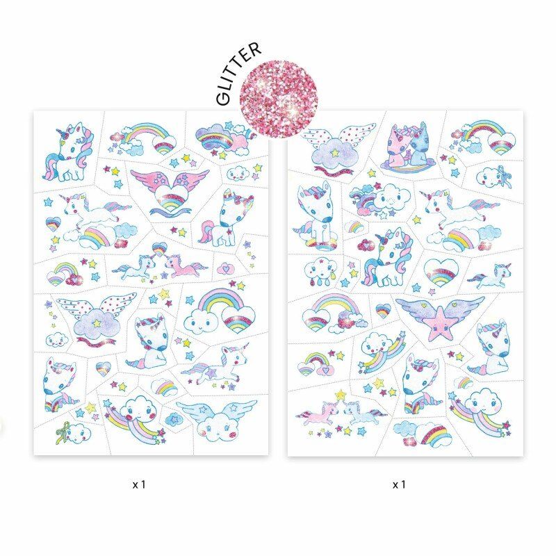 DJECO - Tattoos - Unicorns (50+ tattoos)
