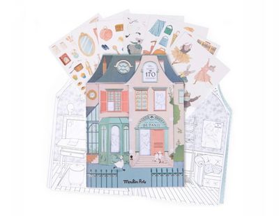 Moulin Roty - Colouring book + 170 stickers La Petite Ecole de Danse / 6