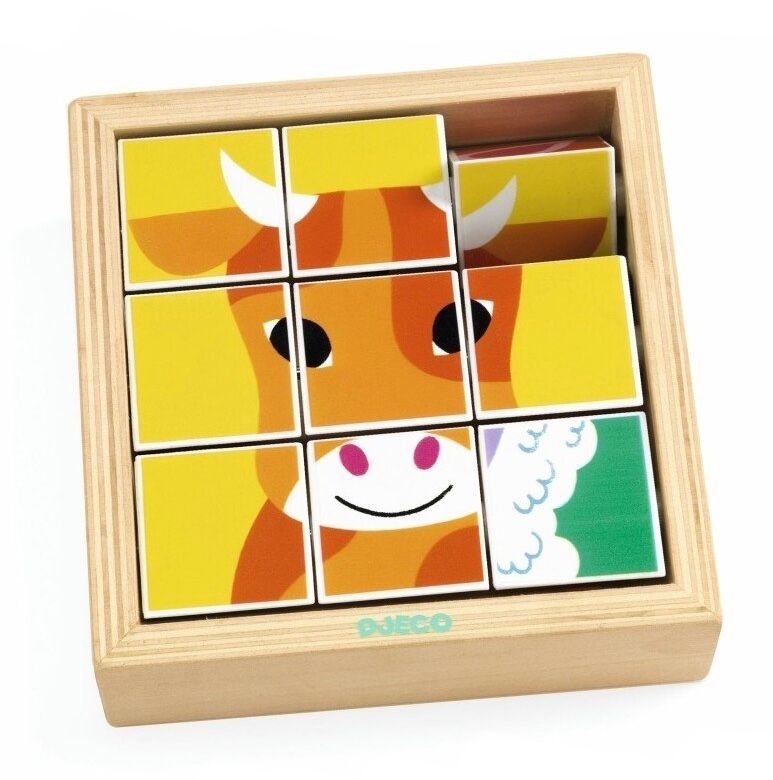 DJECO - Wooden puzzle - Animoroll