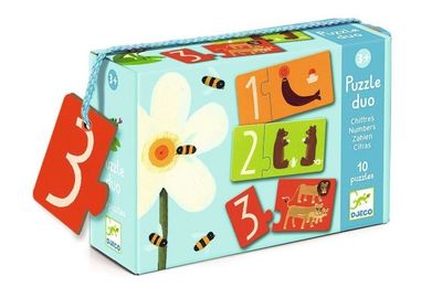 DJECO - Puzzle Duo - Numbers (20 vnt.)