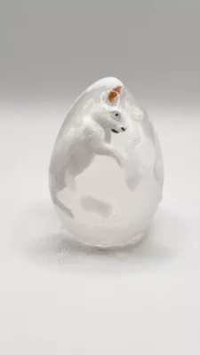 Ludi soap - Transparent Handmade Soaps with white Rabbit Figurine