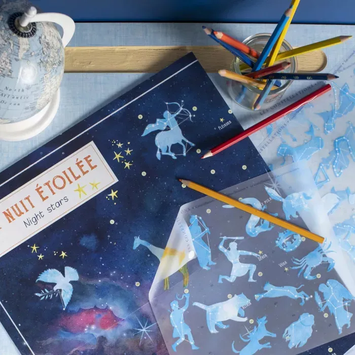 Moulin Roty - Sky chart with transfers Le Jardin du Moulin