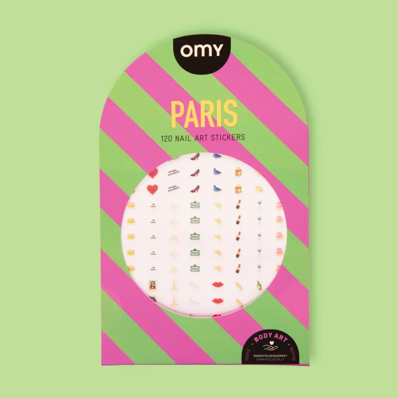 OMY - nagų lipdukai - PARIS | NAIL ART