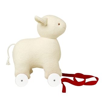 Trousselier - Pull &amp; Push Toy - Mouton sur Roulette 32 cm