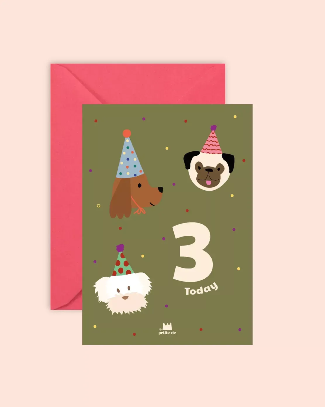 Ma Petite Vie - birthday card - 3 today