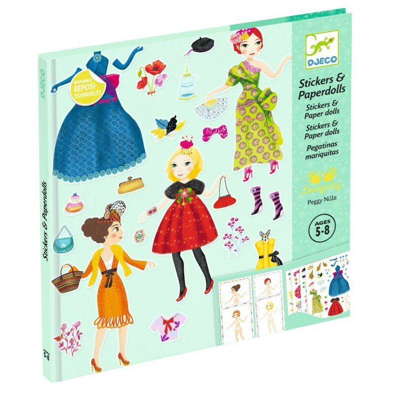 DJECO - Paper dolls - Massive fashion - sticker