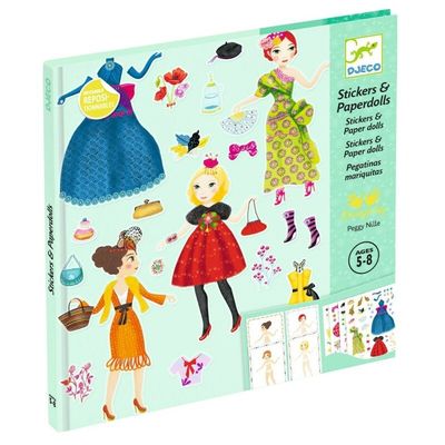 DJECO - Paper dolls - Massive fashion - sticker