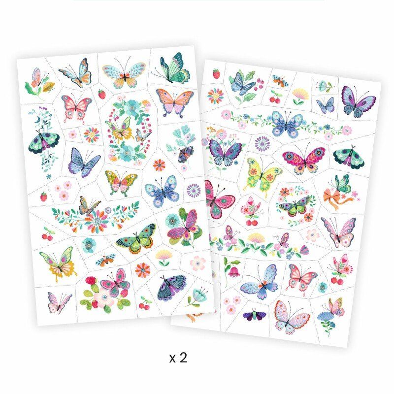 DJECO - Tattoos - Dream butterflies (50+ tattoos)