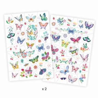 DJECO - Tattoos - Dream butterflies (50+ tattoos)