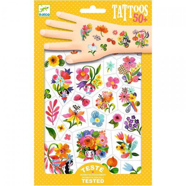 DJECO - Tattoos - Flowers (50+ tattoos)