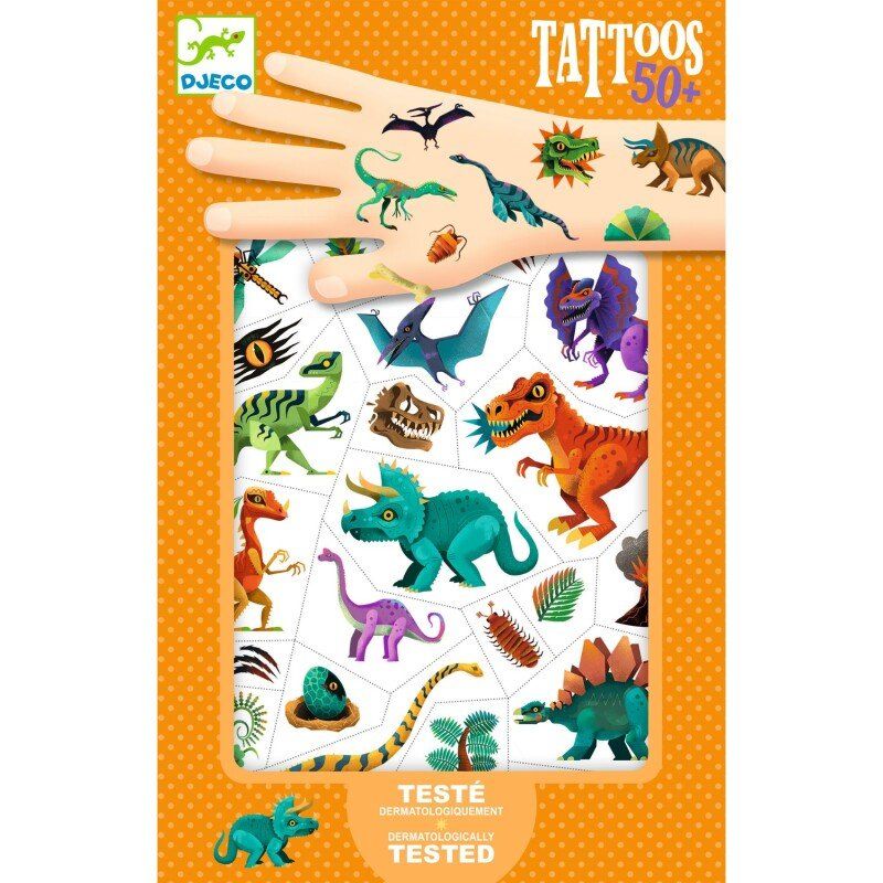DJECO - Tattoos - Dino (50+ tattoos)