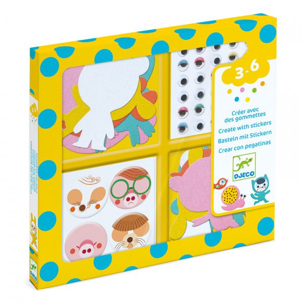 DJECO - Sticker kit - I love animals