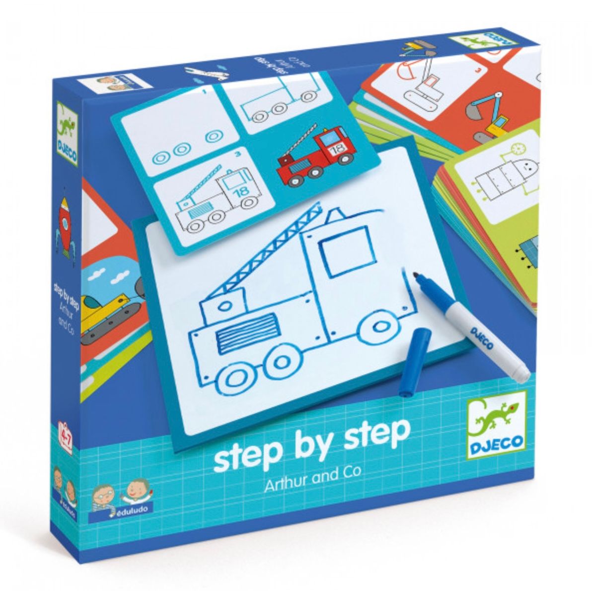 DJECO - Educational Drawing Set - Step by Step - Artur