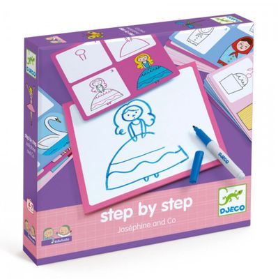 DJECO - Educational Drawing Set - Step by Step - Josephine