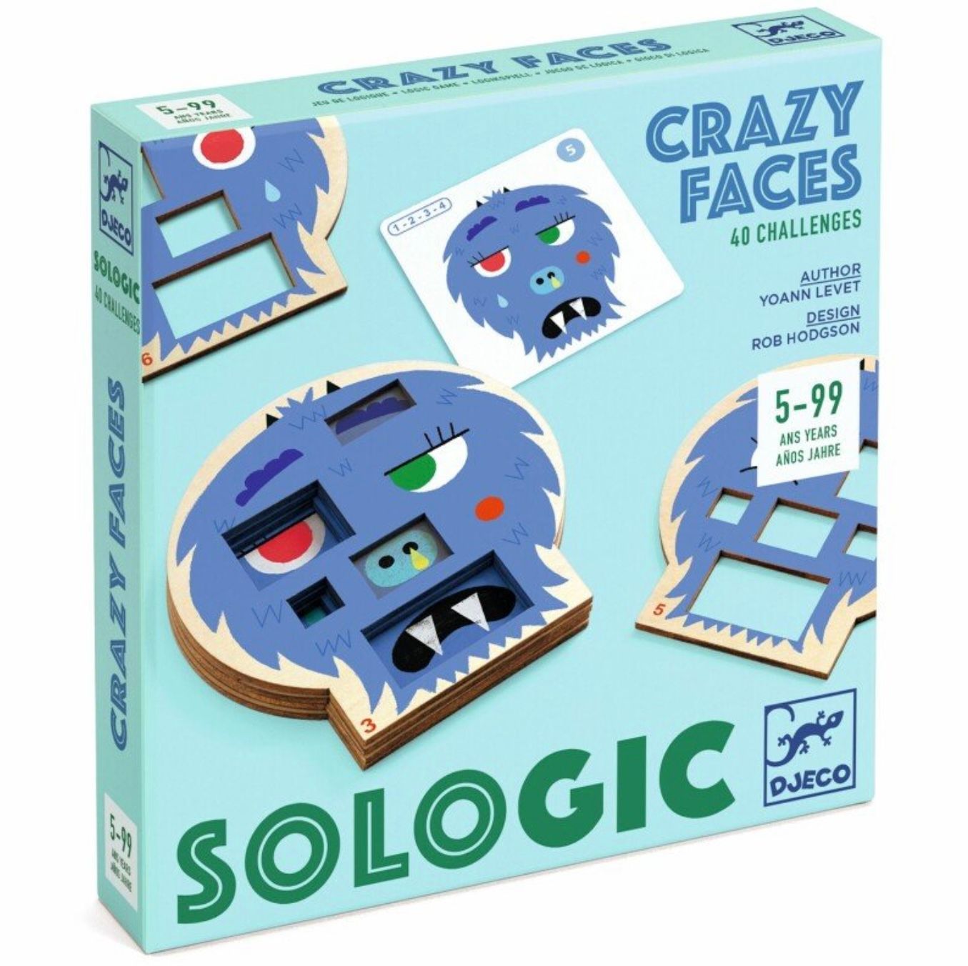 DJECO - Game - Puzzle game - Crazy Faces