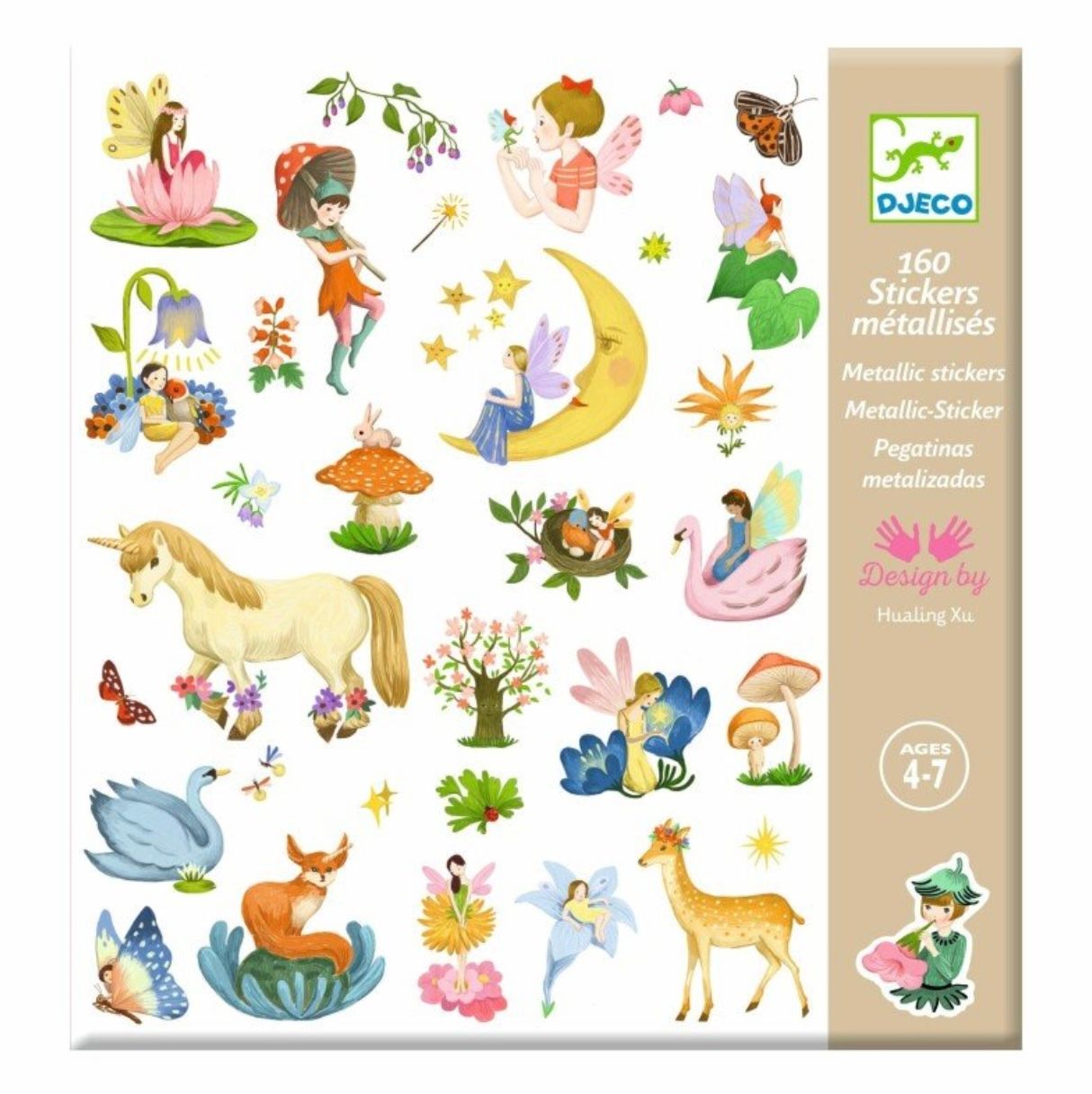 DJECO - Stickers - 160 stickers - Fantazija