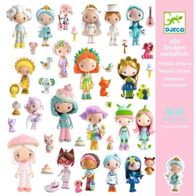 DJECO - Stickers - 160 stickers - Tinyly World