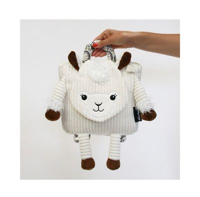 Les Déglingos Corduroy backpack Muchachos the llama