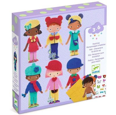 DJECO - Creative kit - Felt collage - Gentle dressing