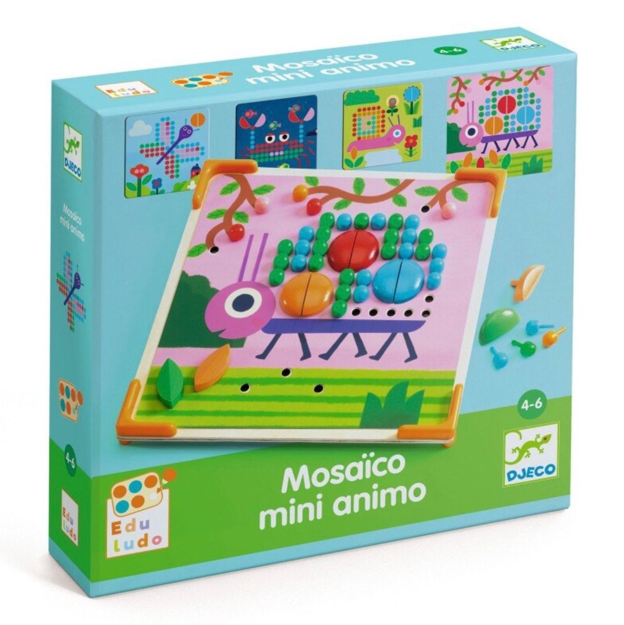 DJECO - Educational toy - Mosaic - Mini Animo