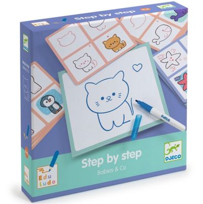 DJECO - Educational Drawing Set - Animal babies