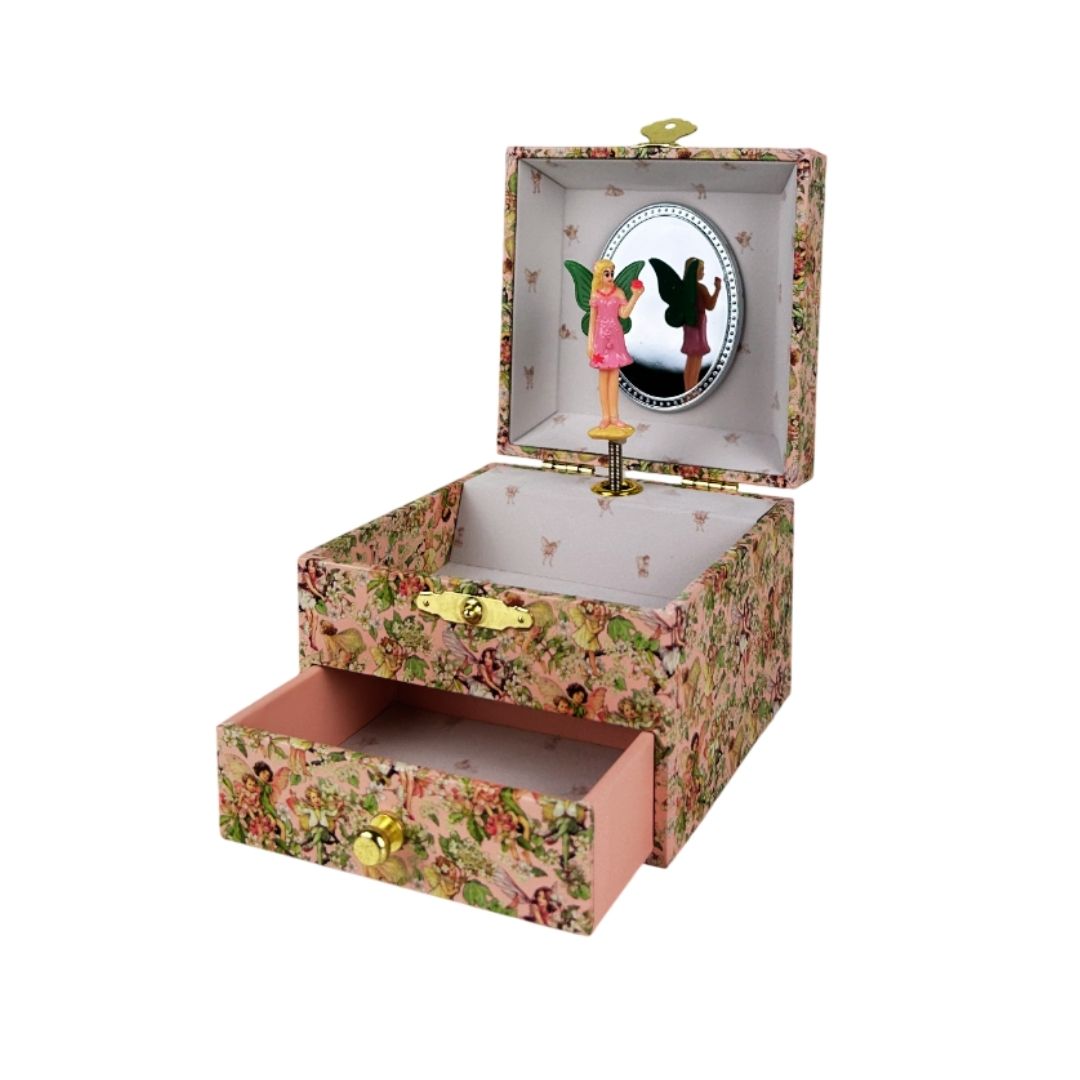 Trousselier music box- BOITE À MUSIQUE CUBE FLOWER FAIRIES© - Printemps