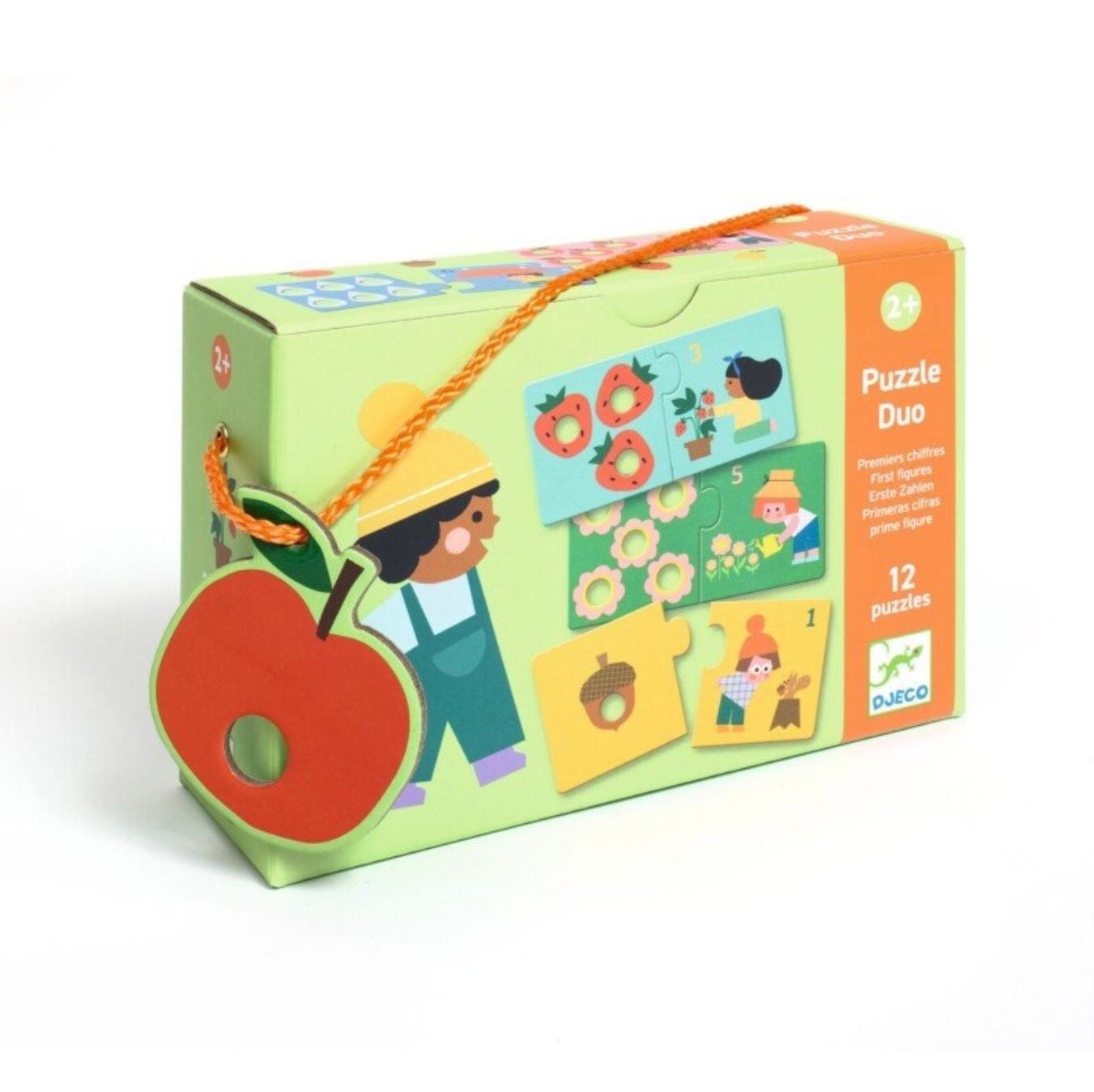DJECO - Two Piece Puzzle - First Numbers (24 pieces)