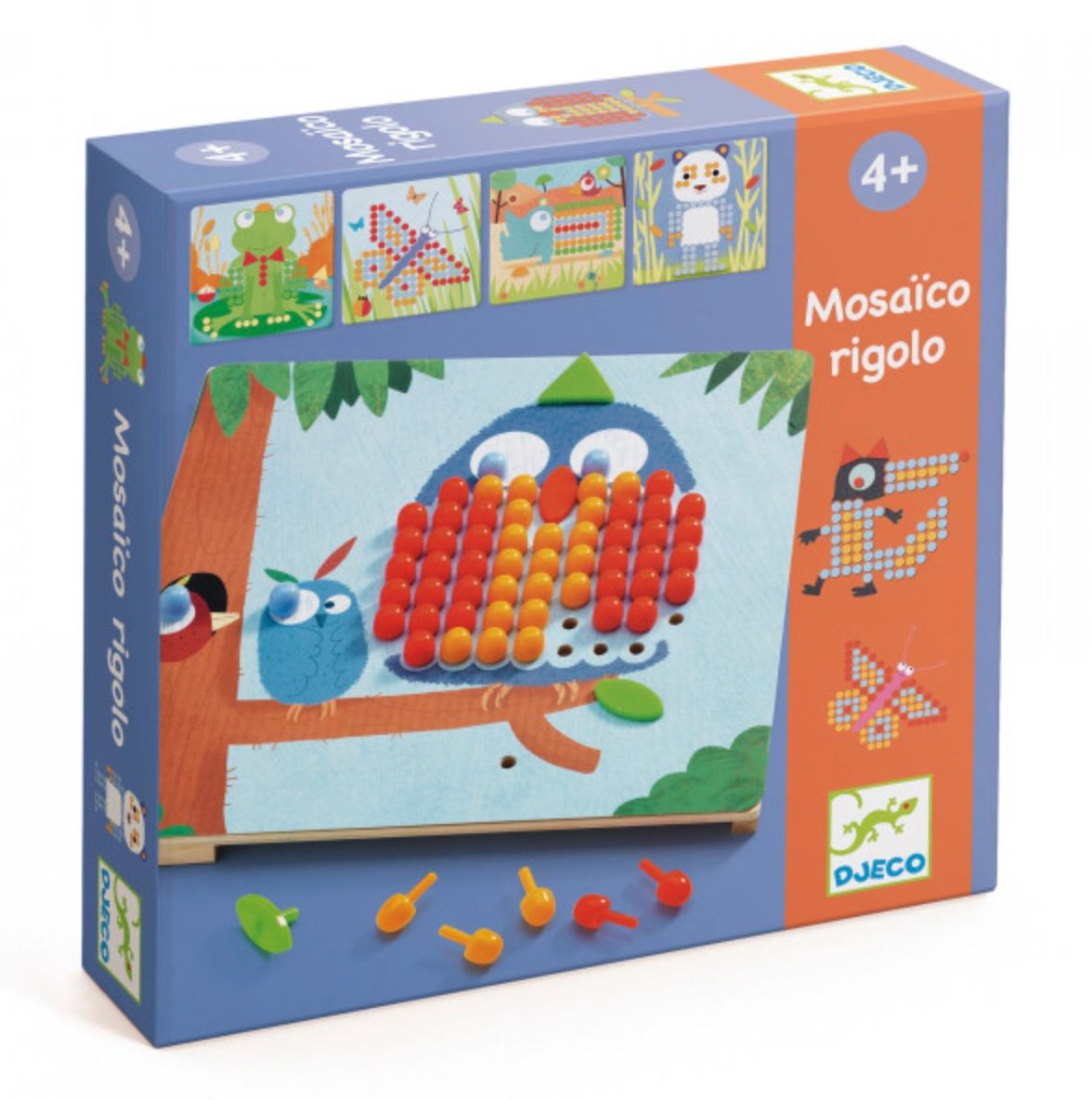 DJECO - Educational toy - Mosaic - Mosaico Rigolo