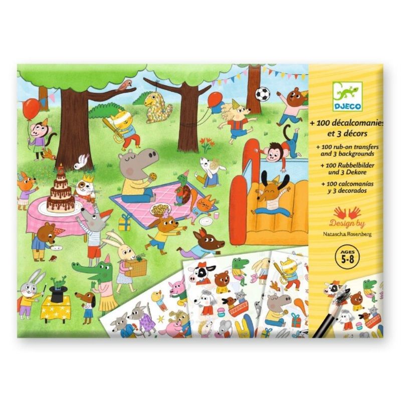 DJECO - Scratch-off pictures - Time to celebrate