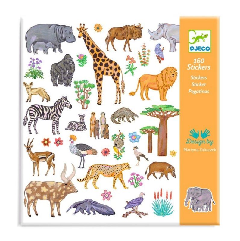 DJECO - Stickers - 160 stickers - Kenya