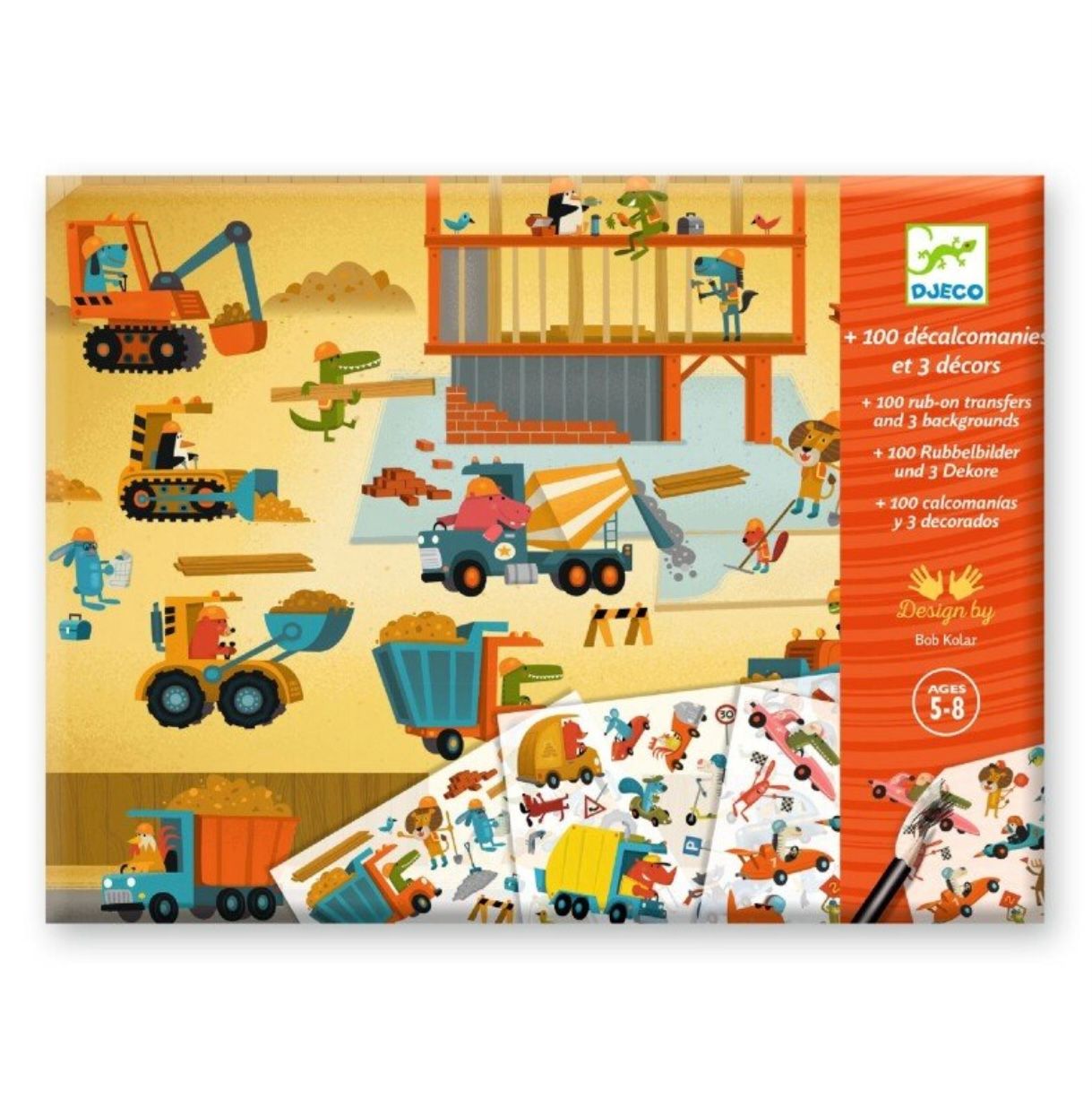 DJECO - Scratch-off pictures - Asphalt
