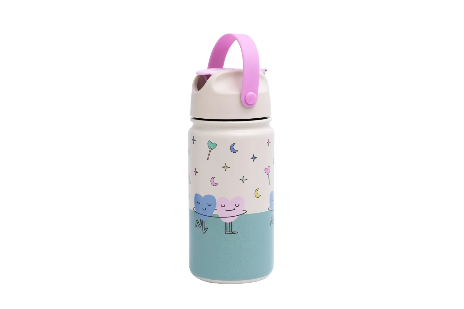 The Cotton Cloud - Insulated Stainless Steel Bottle | Dancing Hearts