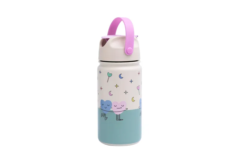 The Cotton Cloud - Insulated Stainless Steel Bottle | Dancing Hearts