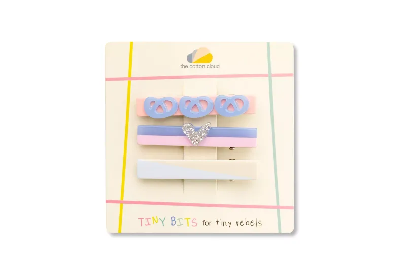 The Cotton Cloud - Hair Pins 3-Set Pretzel
