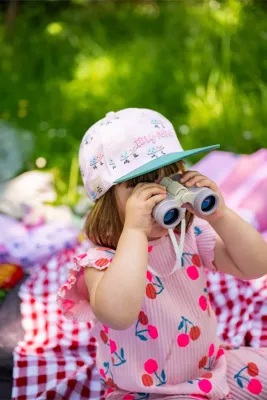 The Cotton Cloud - Summer Cap for Kids | Dancing Hearts