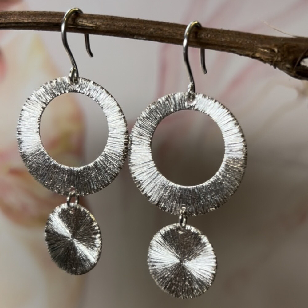 Solar Eclipse Drop Earrings