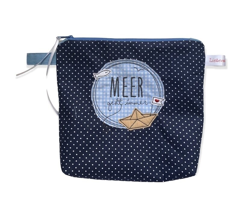 Kosmetiktasche Kosmetiktasche "Meer geht immer"
