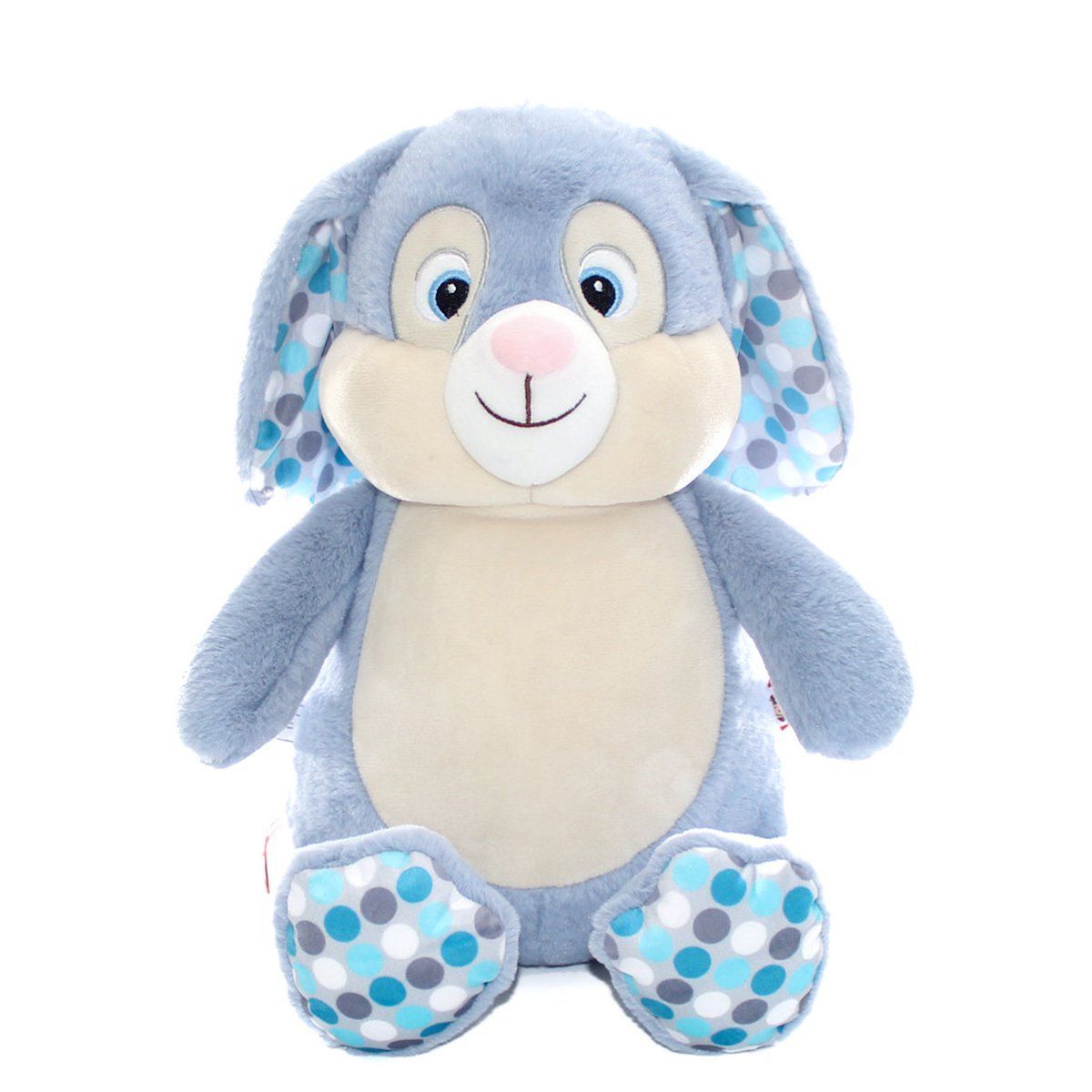 Cubbies® "Hase blaue Punkte" bestickbares Kuscheltier - passend zur Kuscheldecke