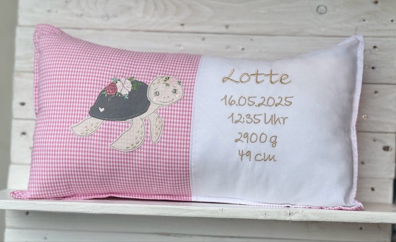 Geburtskissen 30cm x 50 cm Schildkröte Geburtskissen 30cm x 50 cm Schildkröte