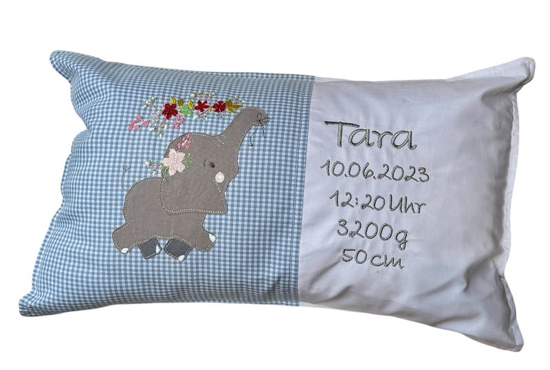 Geburtskissen 30cm x 50 cm Elefant Geburtskissen 30cm x 50 cm Elefant