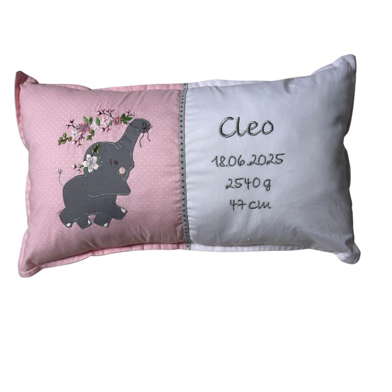 Geburtskissen 30cm x 50 cm Elefant Geburtskissen 30cm x 50 cm Elefant