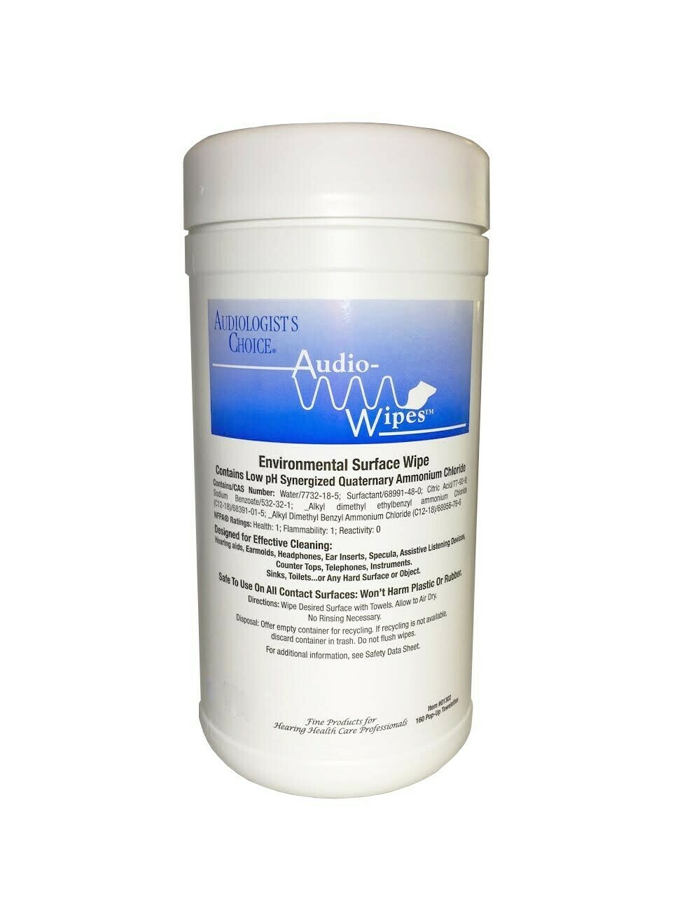 Audio Wipes (160/canister) Audio Wipes (160/canister)