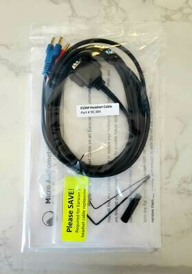 Replacement Headset Cable for Micro Audiometrics ES3M Audiometer