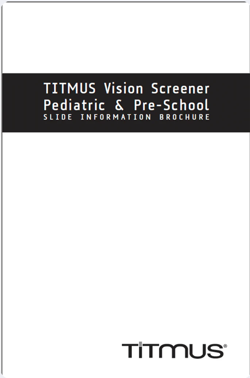 Titmus Pediatric/Pre-School Slide Information Sheet