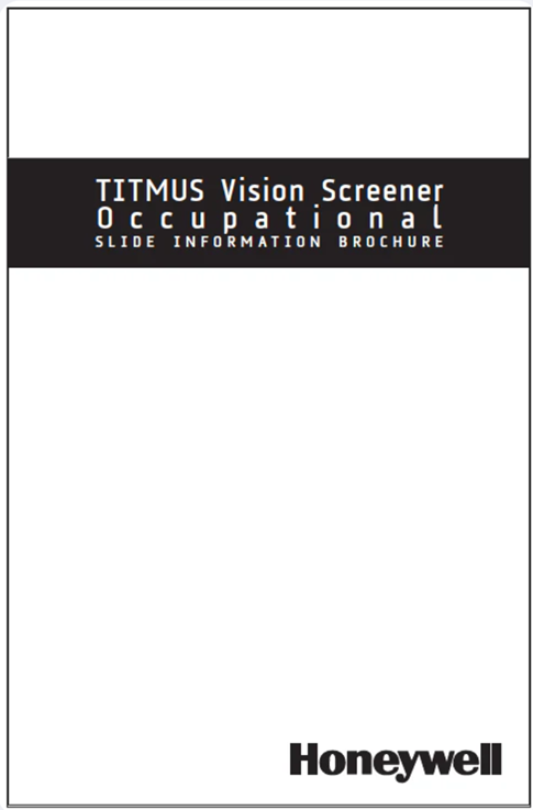 Titmus Occupational (Landolt Ring) Slide Information Sheet