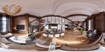 360° Walkthrough Plan includes

One 360 rendering.

Including Environment, Furniture, People,
Texturing &amp; Lighting.
1 Rendering