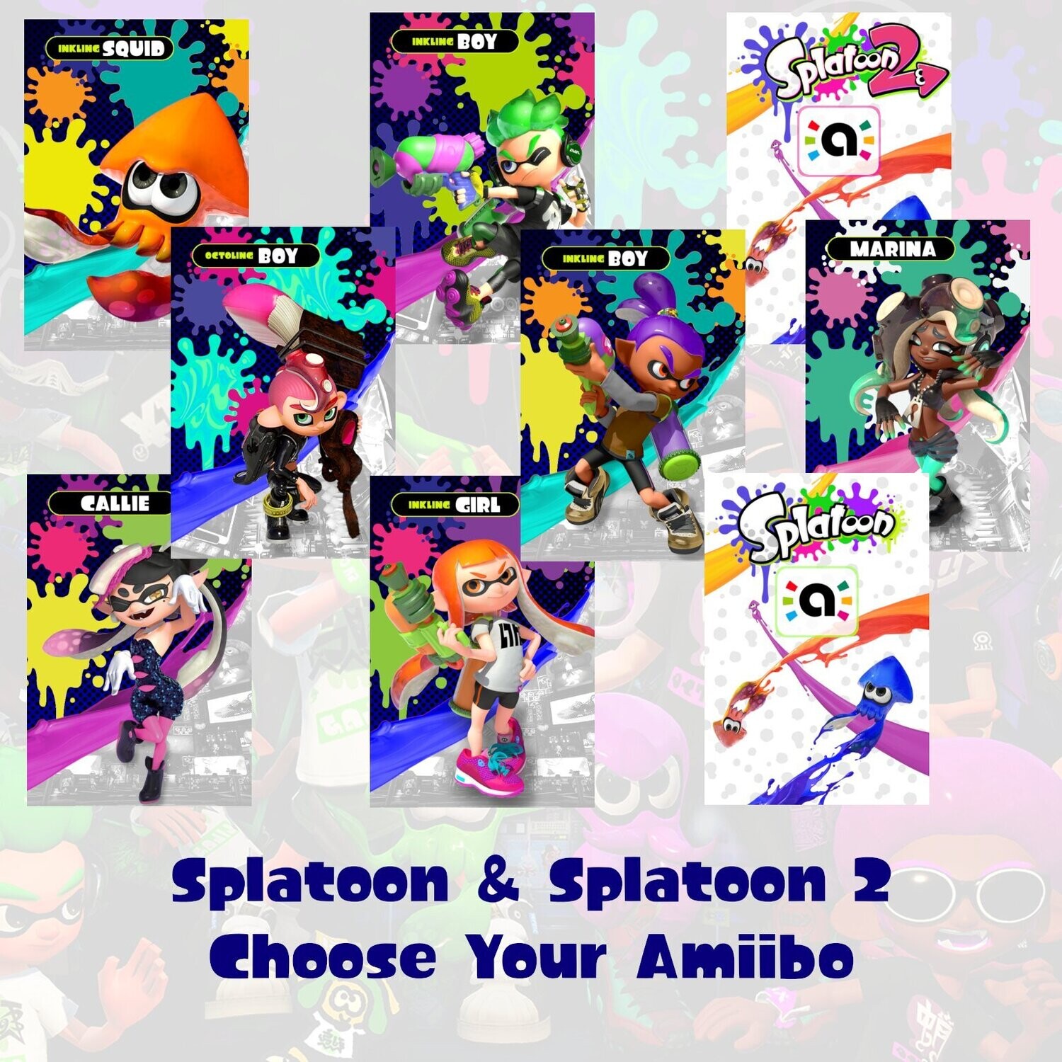 Splatoon & Splatoon 2 Amiibo Card