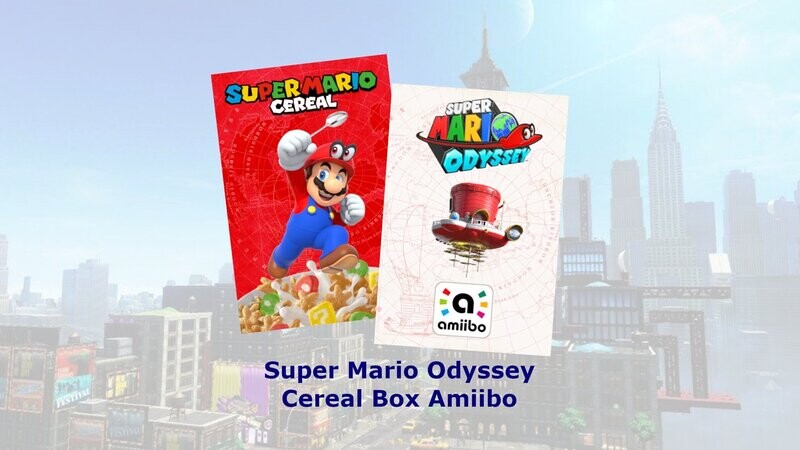 Super Mario Odyssey Cereal Amiibo Card